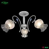 Mosaic Flower Glass Shade Chandelier in Eropean Style