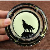 Animal Wild Nature Teamwork Wolf's Rain Wolf Creative Smoking Gift for Man Boyfriend Husband Bedroom Mini Crystal Ashtray