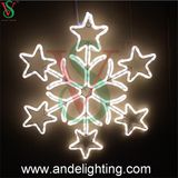 Outdoor LED Snowflake Motif Lights for Commercial Christmas Decorations