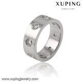 13974 Fashion Cool Cubic Zirconia Stainless Steel Jewelry Finger Ring for Men