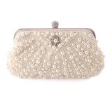 Low MOQ Women Handbag Vintage Designer Party Pearl Clutch Bag