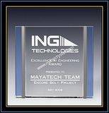 Crystal Award Plaques / Trilogy Plaque 6