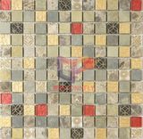Wall and Floor Used Marble with Resin Glass Mosaic (CSR060)