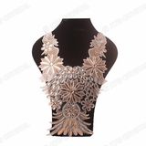 Fancy Sew on Crystal Rhinestone Mesh Neckline Cup Chain Adhesive Sheet