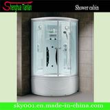 High Tray Quality White Glass Sector Shower Cabinet (TL-8847)
