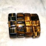 Natural Crystal Tiger Eye Beaded Bracelet Jewelry Bangles