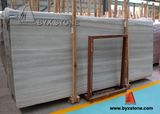 White Grey Coffee Wooden Vein Marble Slab for Floor Tiles