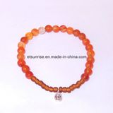 Semi Precious Stone Natural Crystal Carnelian Bead Bracelet
