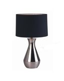 Modern Metal table lamp with Fabric Shade (WHT-228)