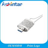 Mini Metal USB Flash Memory Crystal Lock USB Stick