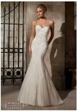2015 Crystal beading lace bridal wedding dresses WD2718