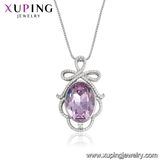 44067 Xuping Wholesale Big Charming Crystals From Swarovski Modern Gold Necklace Designs