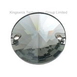 10mm Black Diamond Round Flat Back Sew on Crstal Rhinestone