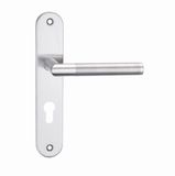 304/201 Stainless Steel Hollow Tube Lever Plate Door Handle (SS0114)