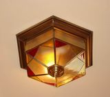 Bronze Ceiling Lamp with Glass Decorative Ceiling Lighting for Indoor or out Door 18940