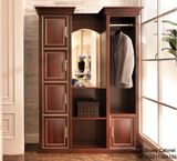 Oppein Antique PVC Wood Shoe Cabinets (XG21128A156)