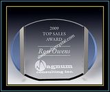 Crystal Award Plaques / Oval Plaque 5