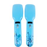 Different Pattern Blue Brush Hair Straightener Comb