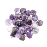 Love Heart Amethyst Crystal Gem Stone Love Heart Pendants