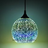 2017 New Hanging Pendant Lamp in 3D Glass Shade for Decorative
