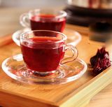 Gold-Plated Cup and Saucer, Tea Cup and Saucer Wholesale, Glass Tea Cup and Saucer