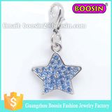 Fashion New Design Silver Crystal Star Jewelry Pendant Charm