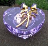 Heart Shaped Crystal Music Box for Christmas Gift