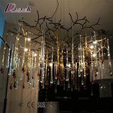 Halogen Drops Sparkling Crystal Chandelier Lighting