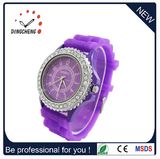 Geneva Crystal Silicone Wrist Watch Women Ladies Quartz Girls (DC-1072)