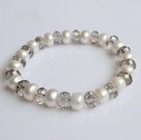 Fashion Elastic Stretched Freshwater Pearl Bracelet (EB1580)