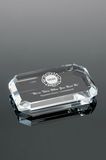Oblong Gem Cut Crystal Paperweight Gifts (#5634)