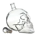 Crystal Skull Head Whiskey Decanter with Cork