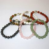 Natural Crystal Gemstone Buddha Bracelet Charming Gemstone Jewelry