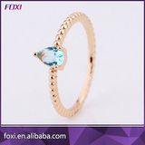 Small Gold Simple Design Zirconia Costume Finger Rings for Women