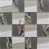Modern Design Crystal Glass Mosaic Mixed by Matt and Grossy Face (CFC651)