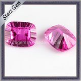 Millennium Cut Rectangle Shape Octagon Rose Red Corundum