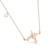 ECG Pendant Necklace Fashion Jewelry Women Irregular Necklace