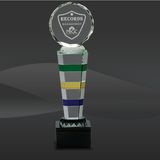 Color Stripe Crystal Award (J-CRY166M, J-CRY166L)