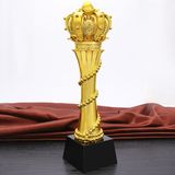 2018 New Triumph Crown Crystal Trophy Sale Champion Resin Trophy
