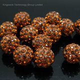Rhinestone Ball Beads Shamballa Beads