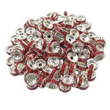 Round Rhinestone Beads Rondelle Necklace Spacer