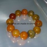 Semi Precious Stone Natural Crystal Dragon Agate Bead Bracelet