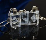 Promotion Gift Keyring Square Crystal Keychain