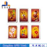 Customized RFID PVC Bottom Dijiao Keychain Card