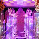 Square Acrylic Wedding Flower Display Stand