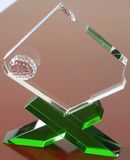 Super Classic Crystal Golf Trophy Green Base