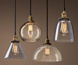 Glass Pendant Lamp with Metal Lampholder (WHG-146)