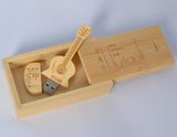 Bamboo / Wooden Creative Guitar Flash Drive