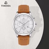 Mens Quartz Watch Leather Calendar Waterproof Wristwatches 72943