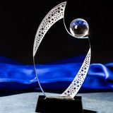 Glass Crystal Iceberg Trophy Award